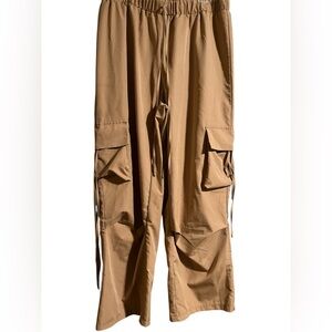 SHIEN Curve Tan Cargo Pants